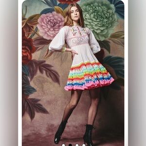 Celia B Crochet Scarlett Dress White